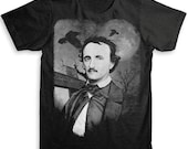 Edgar Allan Poe T Shirt - Tri-Blend Vintage Fashion - Graphic Tees for Men & Women
