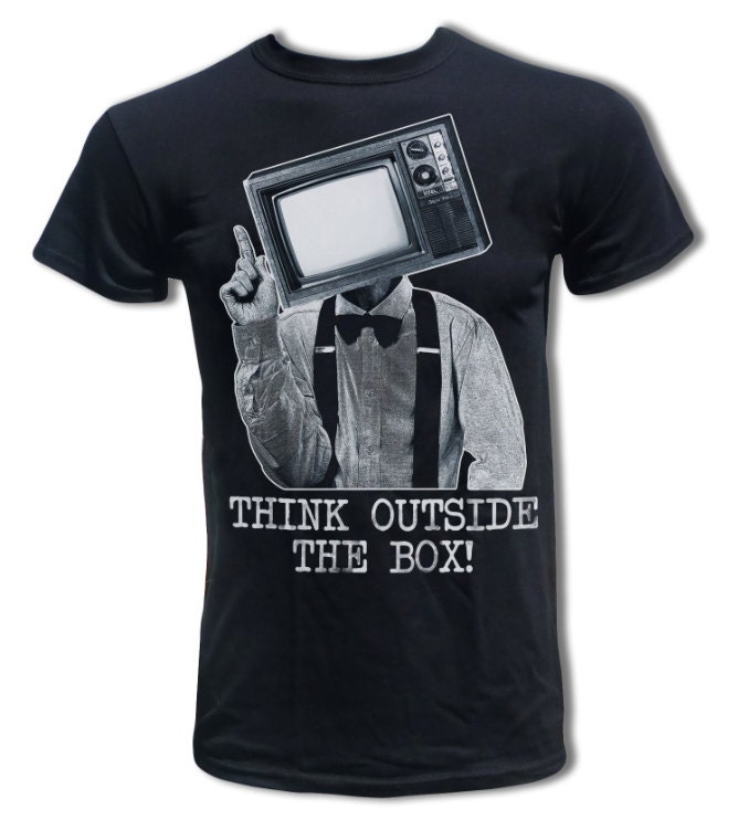Think Outside The Box T Shirt - Graphic Tees For Men & Women