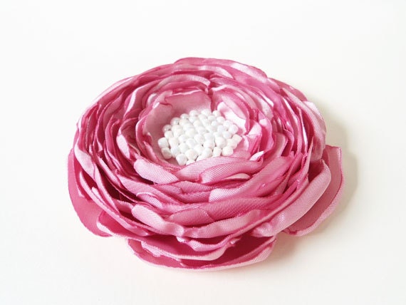 Pink Flowers Bridal Accessories Hair Flower, Wedding Hair Pieces, Headpieces for Brides, Bridesmaids Flower Hair Clips, Pink Hair Fascinator