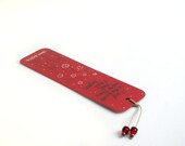 Jane Austen bookmark, Emma, with handwritten calligraphy, "Perhaps it is our imperfections..."