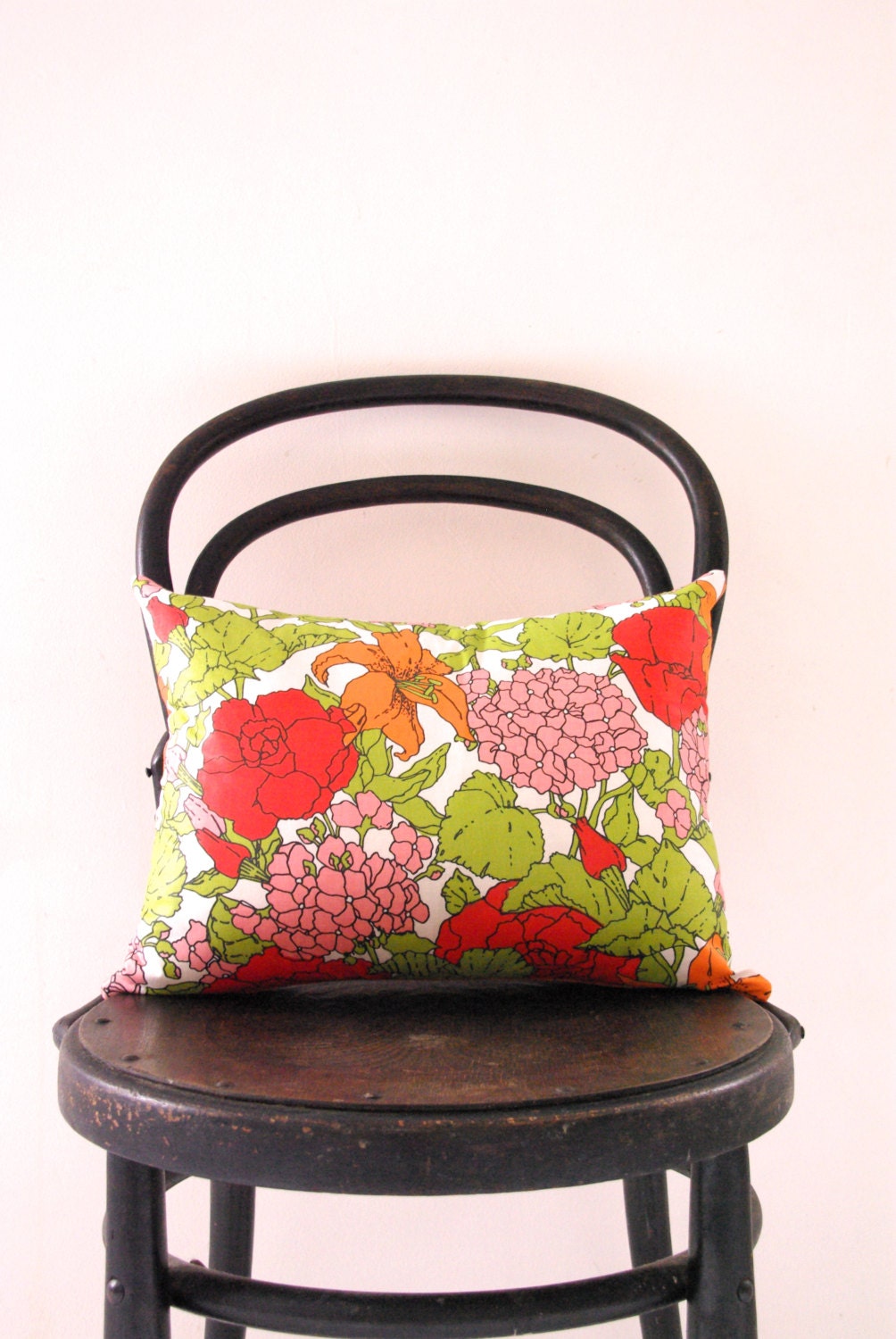 EDEN - cushion cover designer vintage fabric garden floral limited edition throw pillow 45 x 35cm or 18" x 14"
