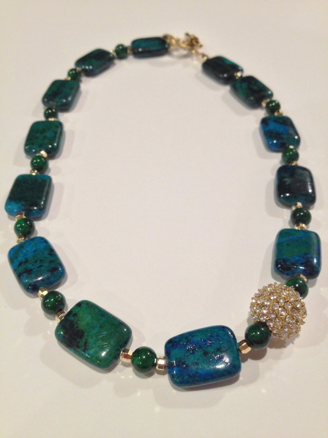Jade and Turquoise Collar Necklace