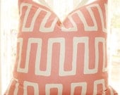Decorative Pink Pillow - Modern Geometric Pink Ivory Pillow Cover - Throw Pillow - Designer Pillow - Blush Pink  Pillow- Pale Pink