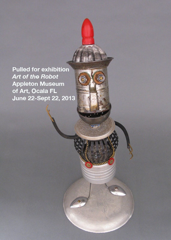 Found Object ROBOT SCULPTURE - Calvin