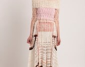 Hippie Hand Crochet Maxi Skirt, Maxi Cotton skirt, Summer knitted skirt, Bohemian maxi skirt, Ethnic skirt