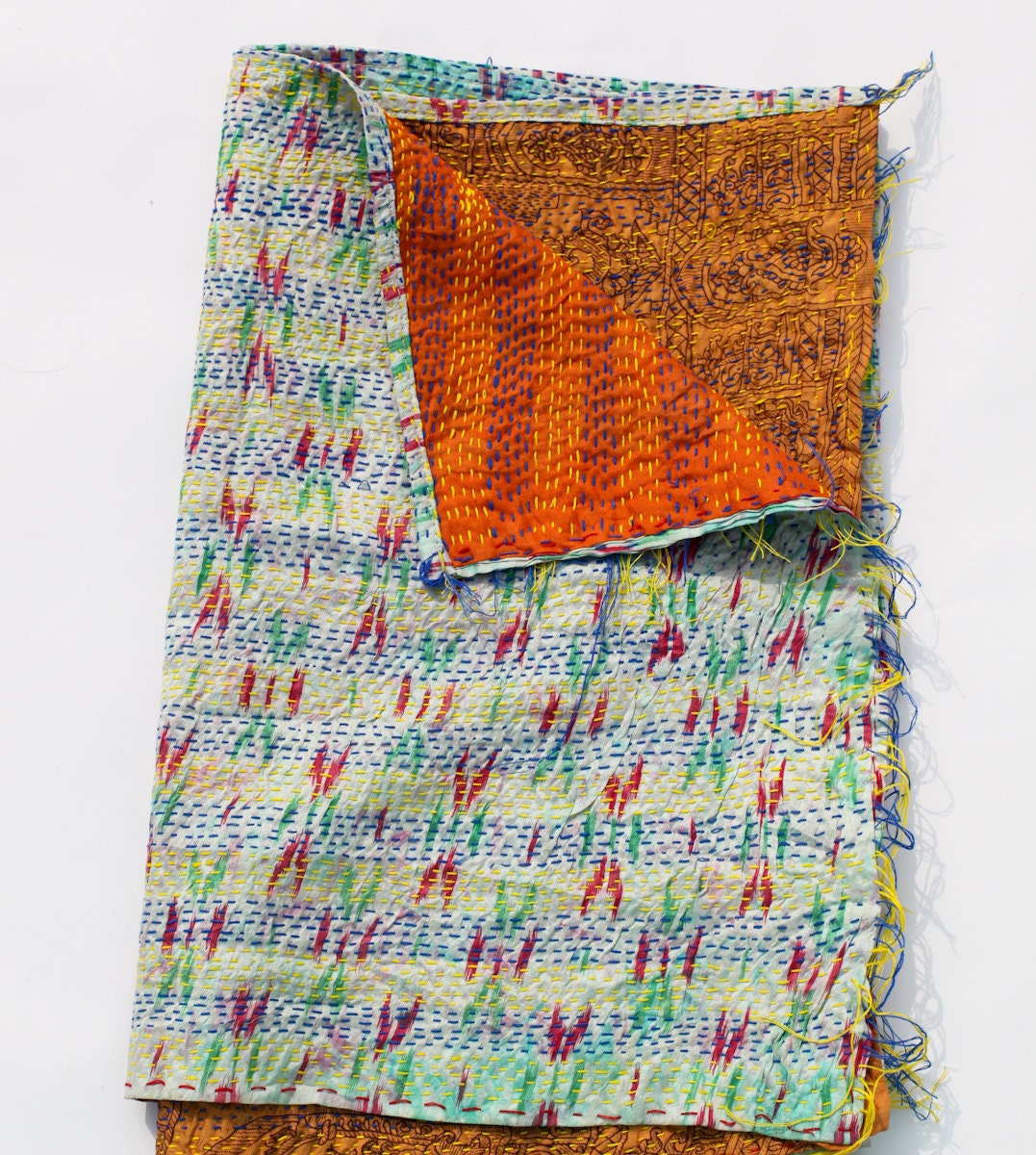 Silk Scarf in Vintage Fabric - 793 s