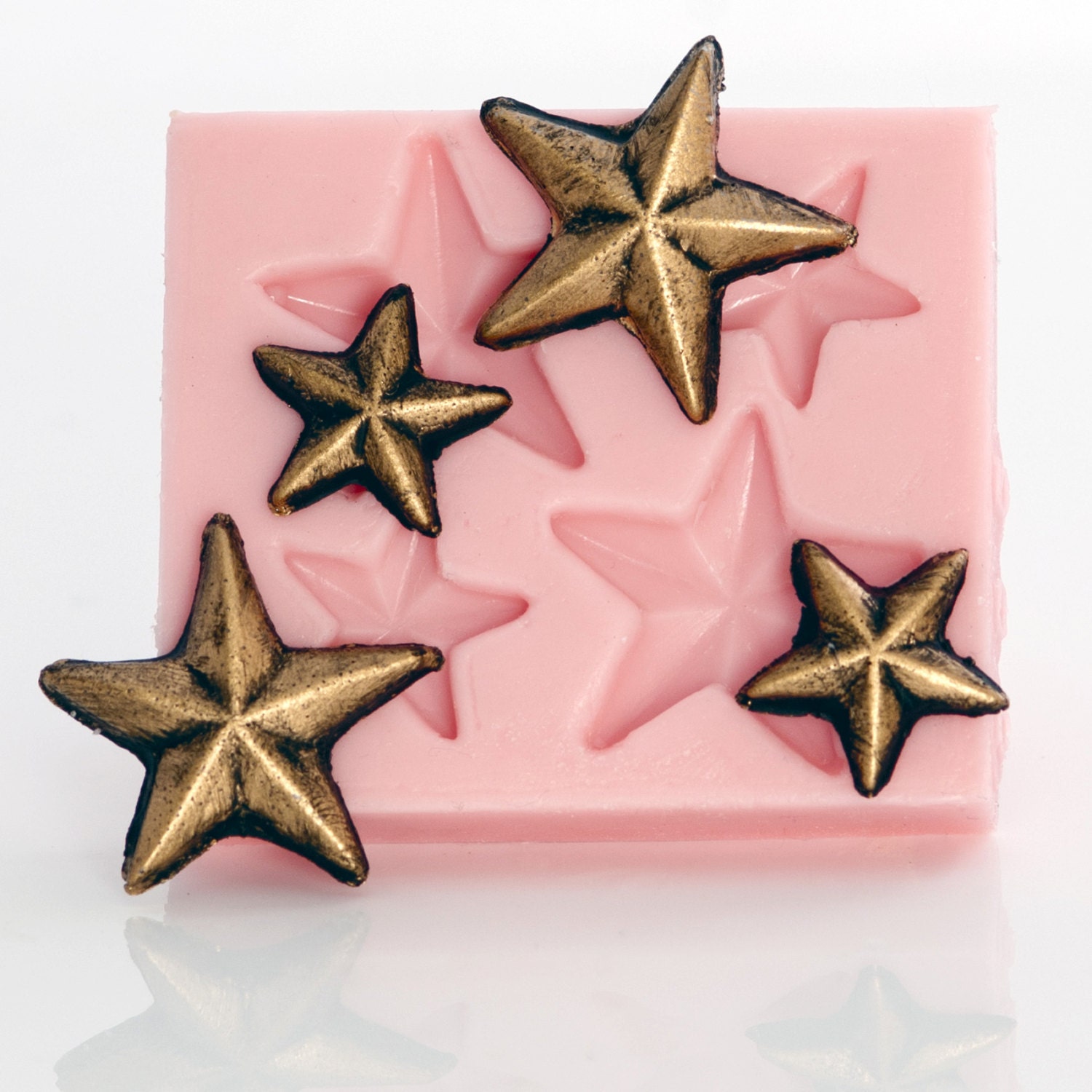 Mold Flexible Silicone - Lone star mold for fondant, gum paste, surgar craft, candy, chocolate food mold (902)
