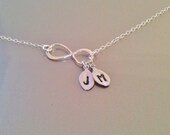 STERLING SILVER INFINITYcharm necklace,bridesmaid gift,bridal,simple modern necklace,silver infinity friendshipnecklace