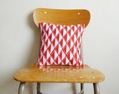 Poppy Red Diamonds Pillow - 13 x 13 in.