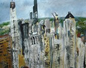 Chicago American City Print from Original Painting
