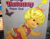 1975 Mattel Whitman Baby Thataway Paper Doll UNCUT Book