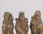 Chinese Wisemen, Fuk, Luk, Sau  GODS of Wealth Health and Longevity, Feng Shui Gods