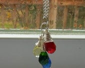 Hogwarts House or Team Free Love Briolette Necklace - Harry Potter or Supernatural