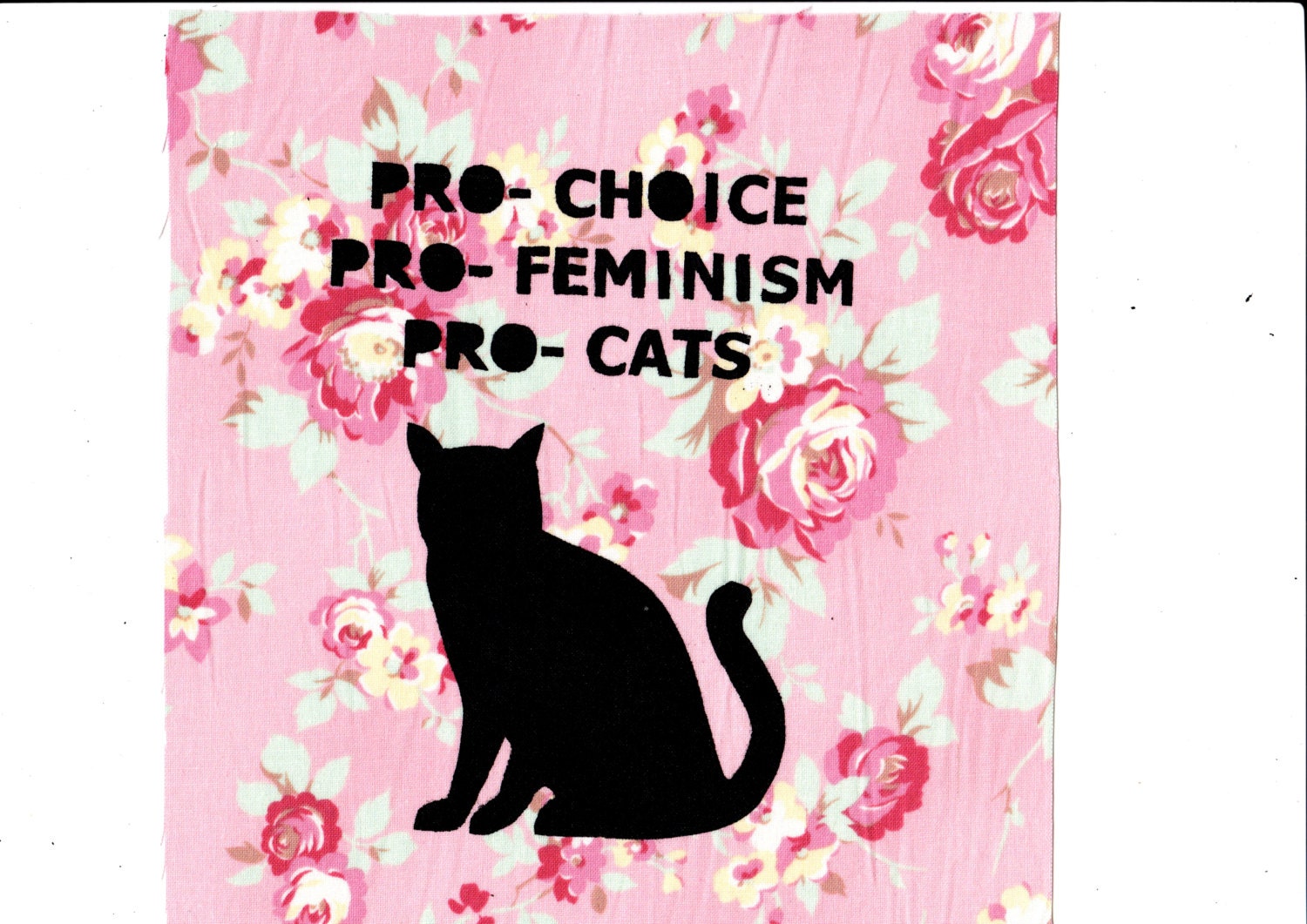 PRO choice feminism cats Patch