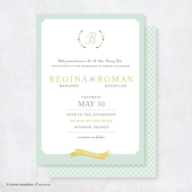 Wedding invitation // Wedding invitation suite // Flat wedding invite // Wedding // Provence