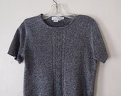70s Gunmetal Metallic Top