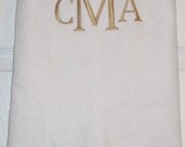 White Pique Custom Monogrammed Shortall Jon Jon Romper