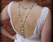 Backdrop Necklace-Pearl Necklace-Wedding Jewelry-Vintage Wedding-Bridal Necklace-Wedding Necklace-Dream Day Designs