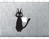 Kiki's Delivery Service Jiji Inspired Studio Ghibli Anime Apple Macbook Laptop Sticker Decal