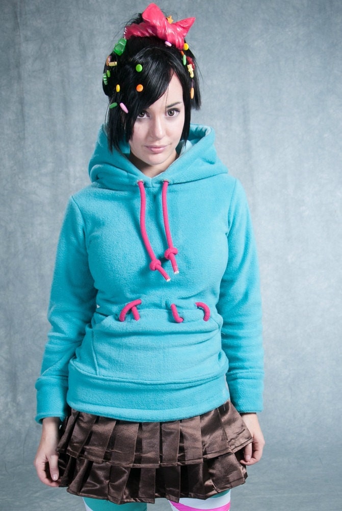 Licorice -- Handmade Anti-Pill Fleece Hoodie / Sweatshirt