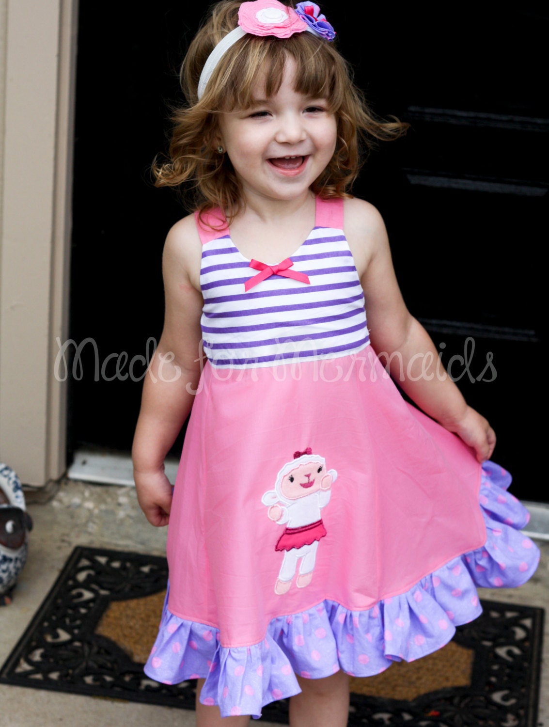 Doc McStuffins Ruffle Back Halter Dress