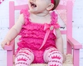 Princess Leg Warmers leggings baby girl Ruffled Tulle Pants Birthday Outfit Hot pink