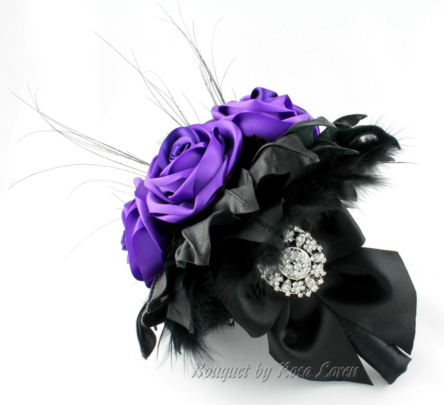 Purple Bouquet, Purple Bridal Bouquet, Purple Wedding Bouquet