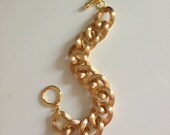 Chunky Gold Textured Bracelet