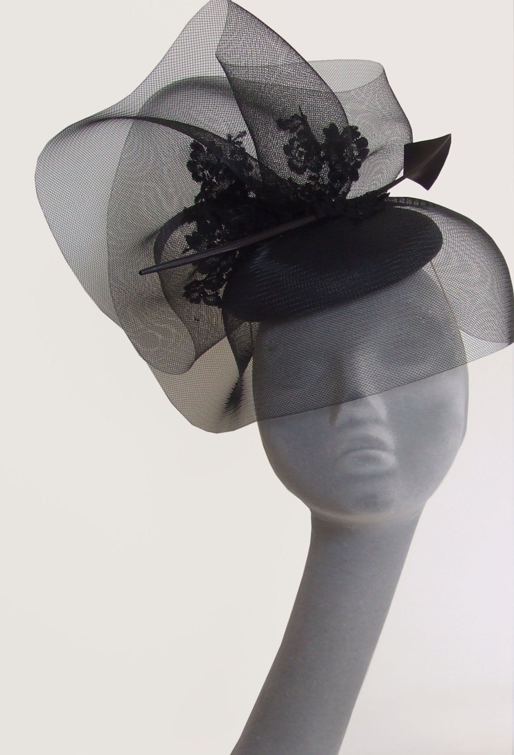 Black Cocktail Hat