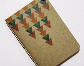 Handsewn A6 Triangle Falls Corner Cut Little Pocket Sketchbook