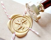 Love Cupid Gold Plated Wax Seal Stamp x 1