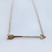 Gold arrow necklace - Delicate sideways arrow - 14k gold fill or sterling silver - Sagittarius the archer - Cupid arrow necklace