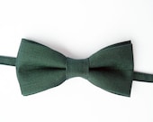 Dark green bow tie for men by Bartek Design - BartekDesign