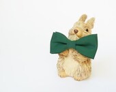 Mens bow tie by Bartek Design - groom wedding classic retro necktie chic handmade gift for him ready to wear - Grass intensiv green