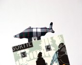 Handmade unique bookmark for bookworm perfect gift birthday wedding present eco friendly tartan men father dad