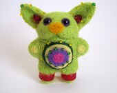 Needle Felted miniature Alieni ,small fantasy toy, gift brooch or pin if you wish.Holiday gift. - ArteAnRy Needle Felted miniature Alieni ,small fantasy toy, gift brooch or pin if you wish.Holiday gift. - ArteAnRy
