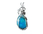 Opal Pendant Wrapped with Argentium Sterling Silver