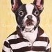 Digital Print Mixed Media Illustration Print Art Poster Acrylic Painting Kids Decor Drawing Illustration Gift : Sporty Frenchie COCKTAILZOO
