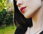 Fair Trade Wish Box Necklace in Black Silver and Turquoise