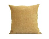Natural linen pale yellow pillow cushion with zipper  pale yellow linen Throw pillow cushion cover Easter gift summer pillow