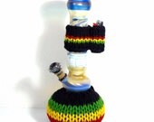 Rasta Bong Cozy and Matching Lighter Holder