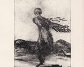 Hand Printed, limited Edition Waterless Lithograph - "Gabriel Young"