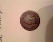 1876 Indian head penny, scare key date, G/VG- condition,