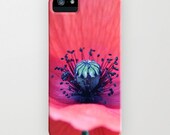 iPhone Case - 5 4 4s 3g 3gs - Open Your Heart 2 - poppy- flower - nature - photography - pink - blossom - summer