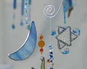 Stained Glass Mobile Sun Moon Planet Star Unique Gift Idea Suncatcher