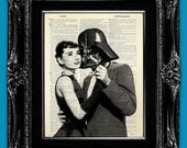 Retro Movie Poster Print on Book Page Art BOOK PRINT, Home Theater Decor Star Wars Movie Theater Room Decor UNIQUE Wall Art, Impossible Film