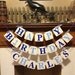 Birthday Banner HAPPY BIRTHDAY Birthday party Decoration for Boy Girl Child Birthday sign photo prop - CUSTOMIZE First Name and Colors