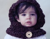 HOODIE COWL Toddler & Girls The GINGER  From the Danica Collection 2 sizes 2-10 years