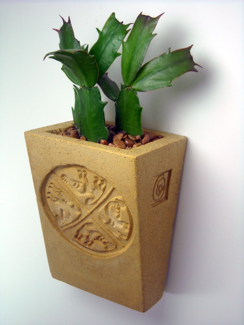 Hanging Succulent Planter - Kokopelli Circle Tribal - Air Plants - Cactus - Bromeliads - Orchids