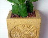 Southwestern Hanging Concrete Pocket Planter - Succulents-Cactus-Orchids-Bromeliads-Urban Rustic-Bonsai